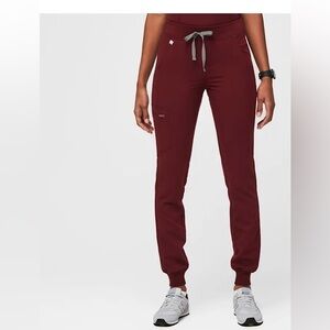 Burgundy Zamora-Tall Jogger Scrub Pants XS - Burgundy - Tall